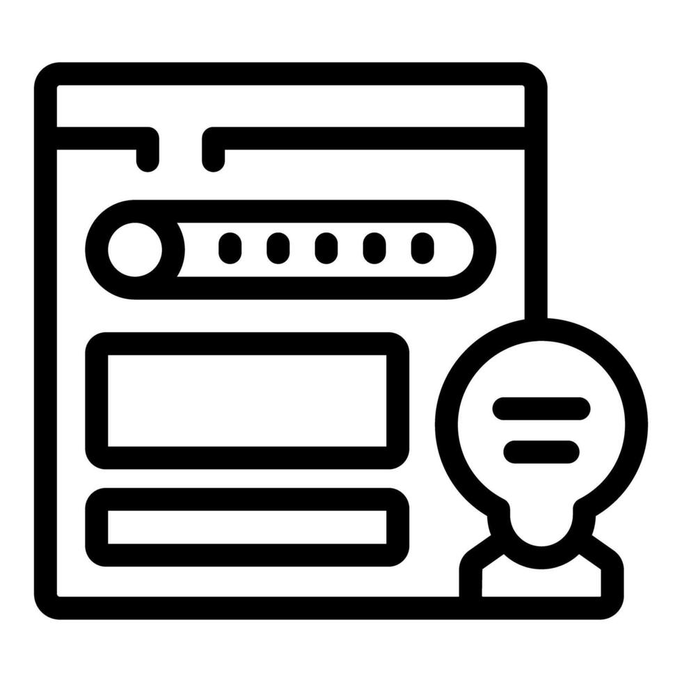 Online survey showing customer feedback rating with loading bar progress vector