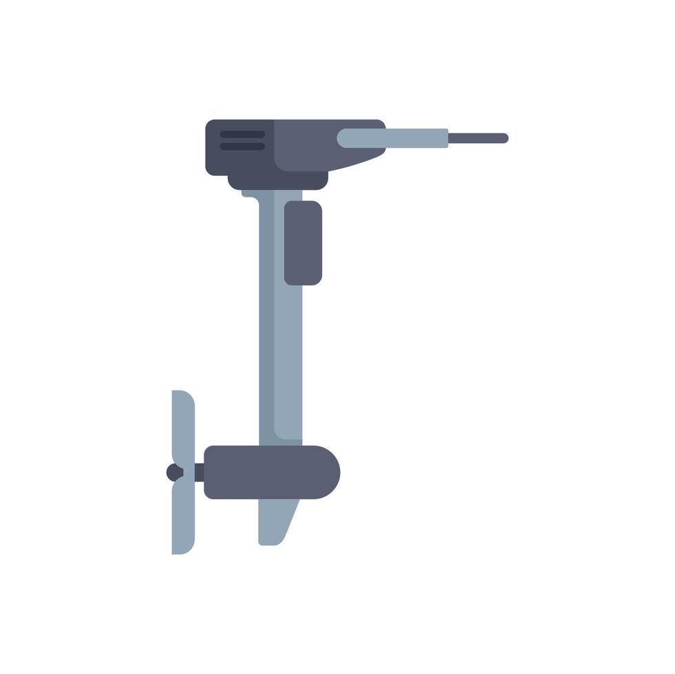 Boat motor with propeller providing propulsion vector