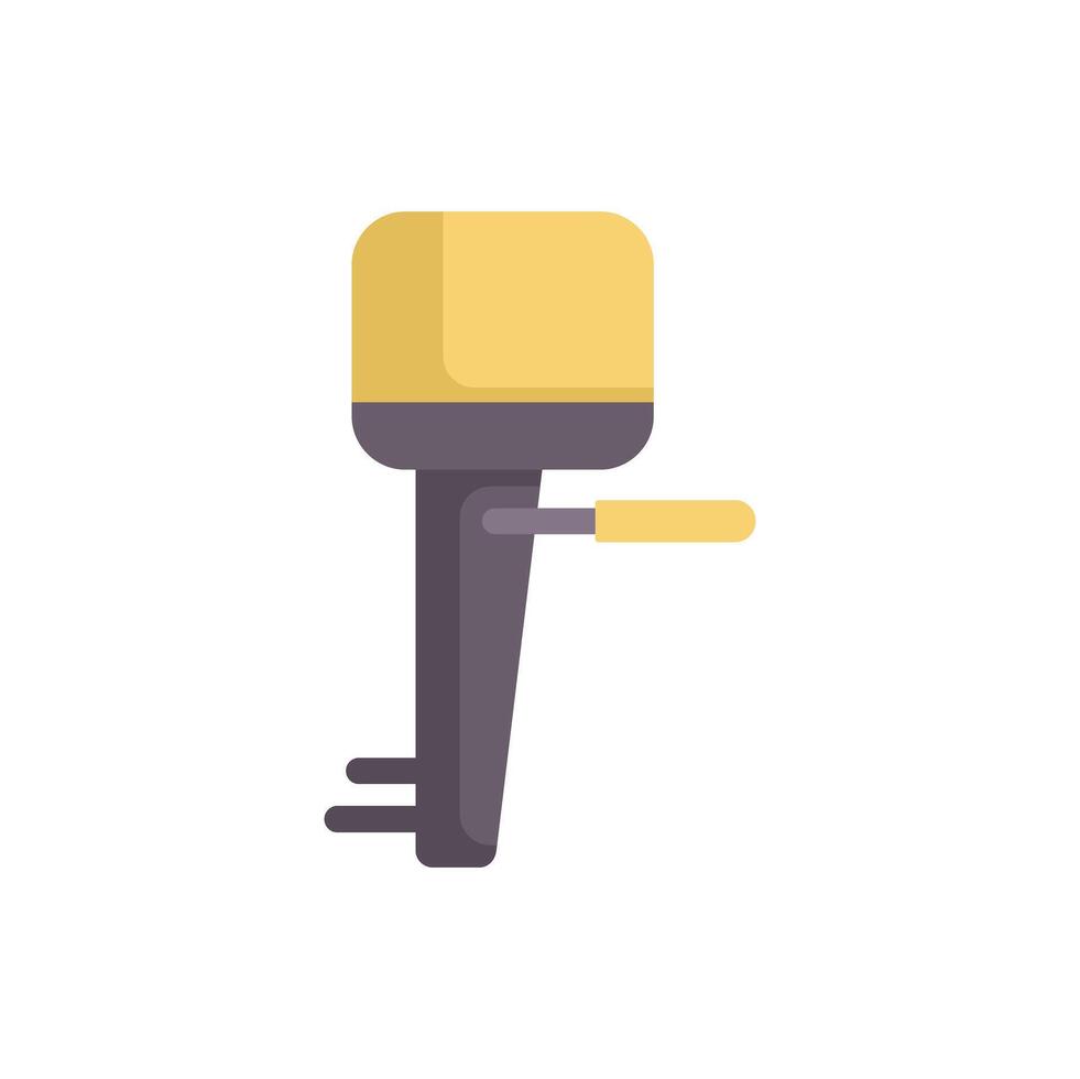 Boat motor providing power for nautical adventures vector