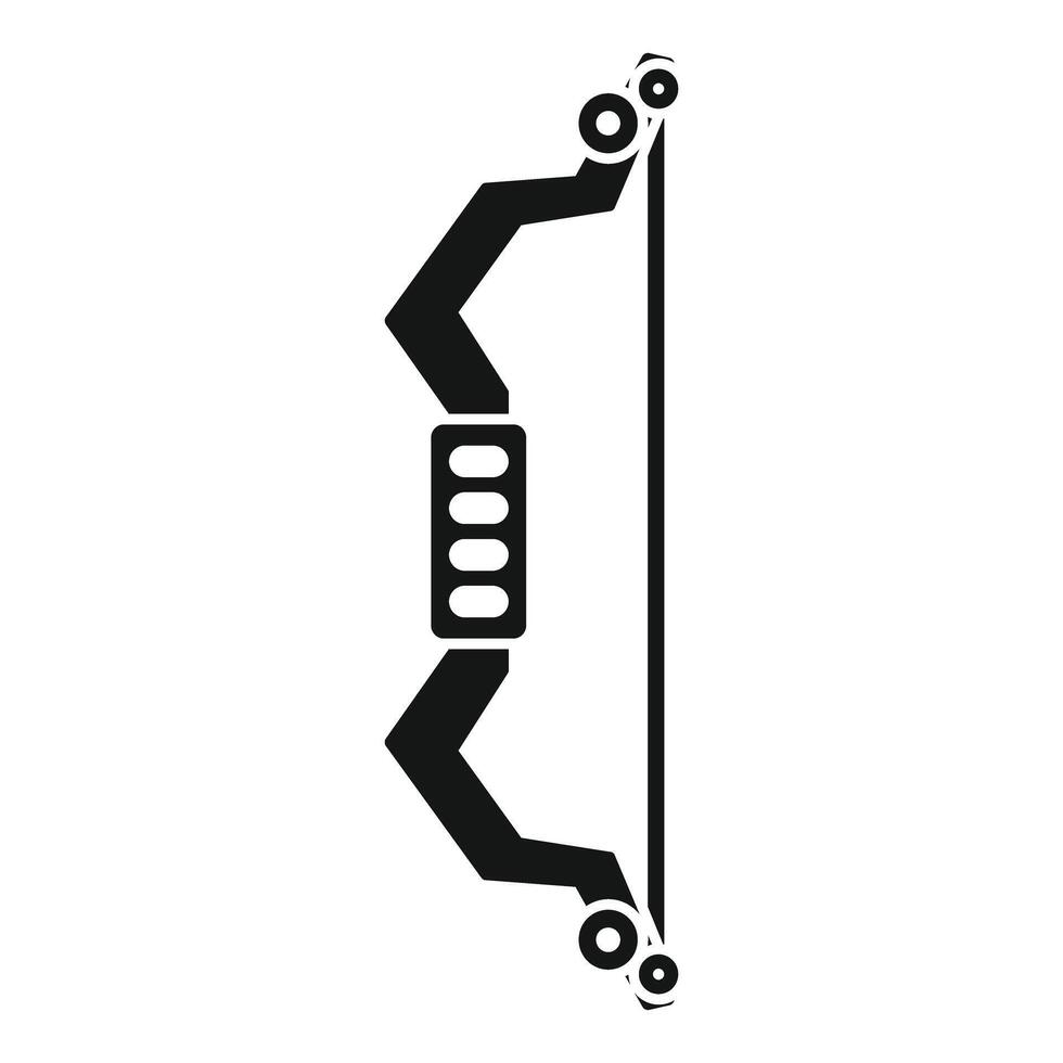Modern archery bow representing sporting and hunting activities vector