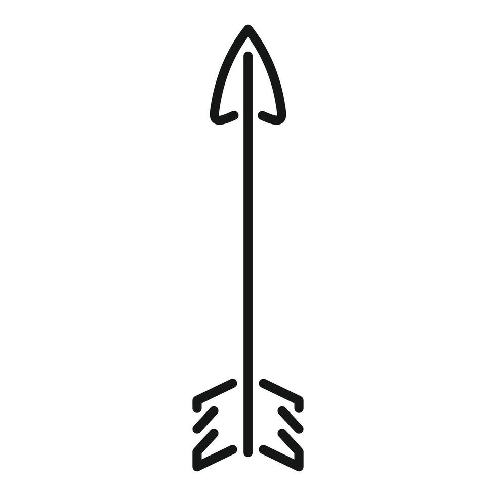 Harpoon arrow pointing up representing direction and goal vector
