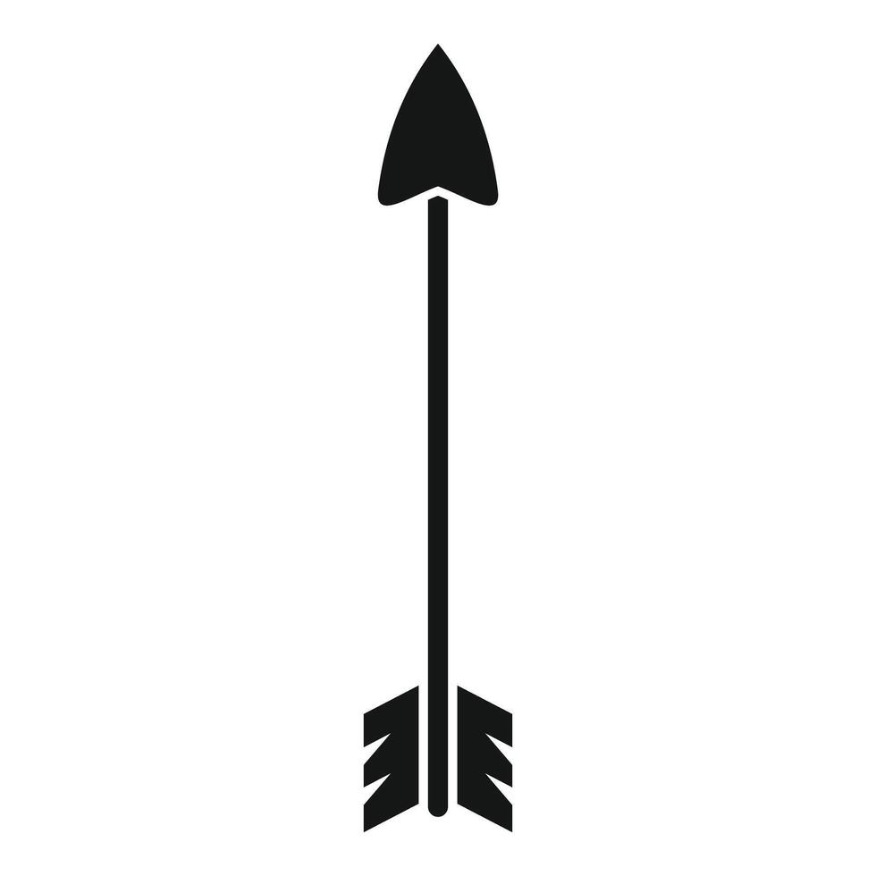 Straight arrow pointing up representing direction and focus vector