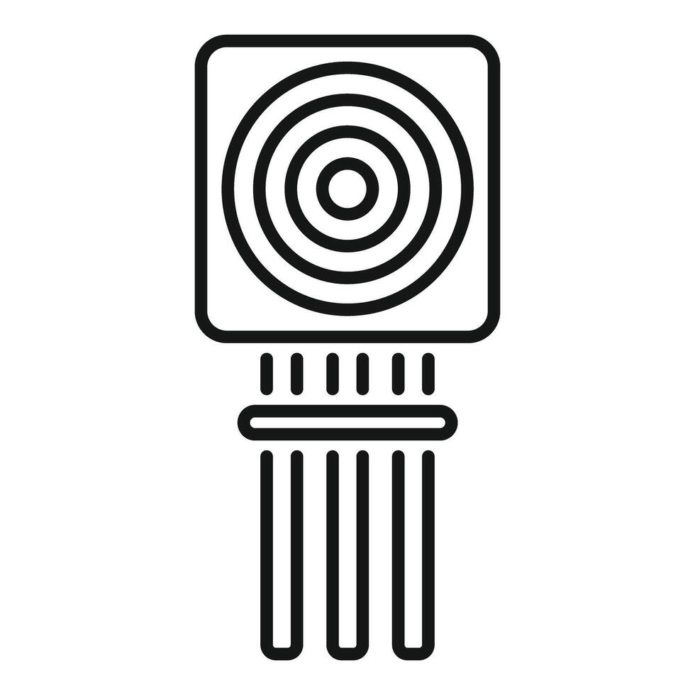 Sensor sending data, wireless technology connecting devices vector