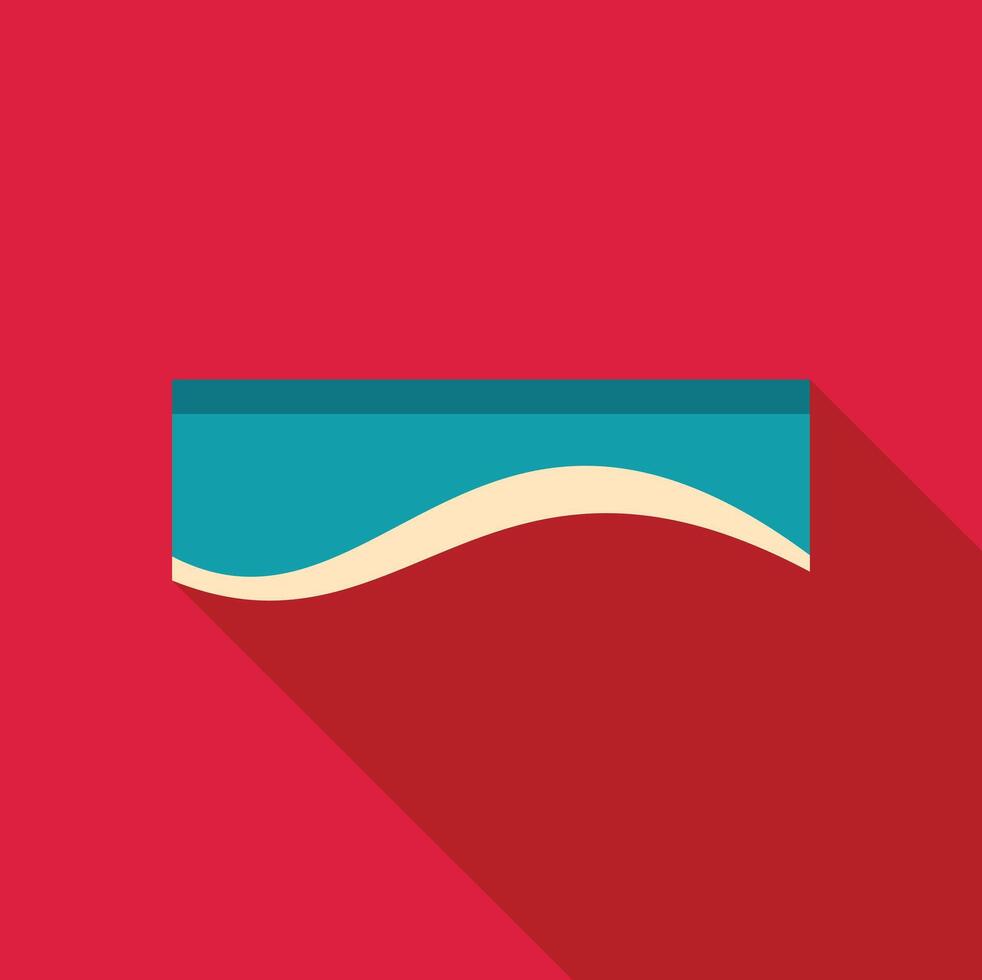 Packaging box with wavy line showing product inside vector