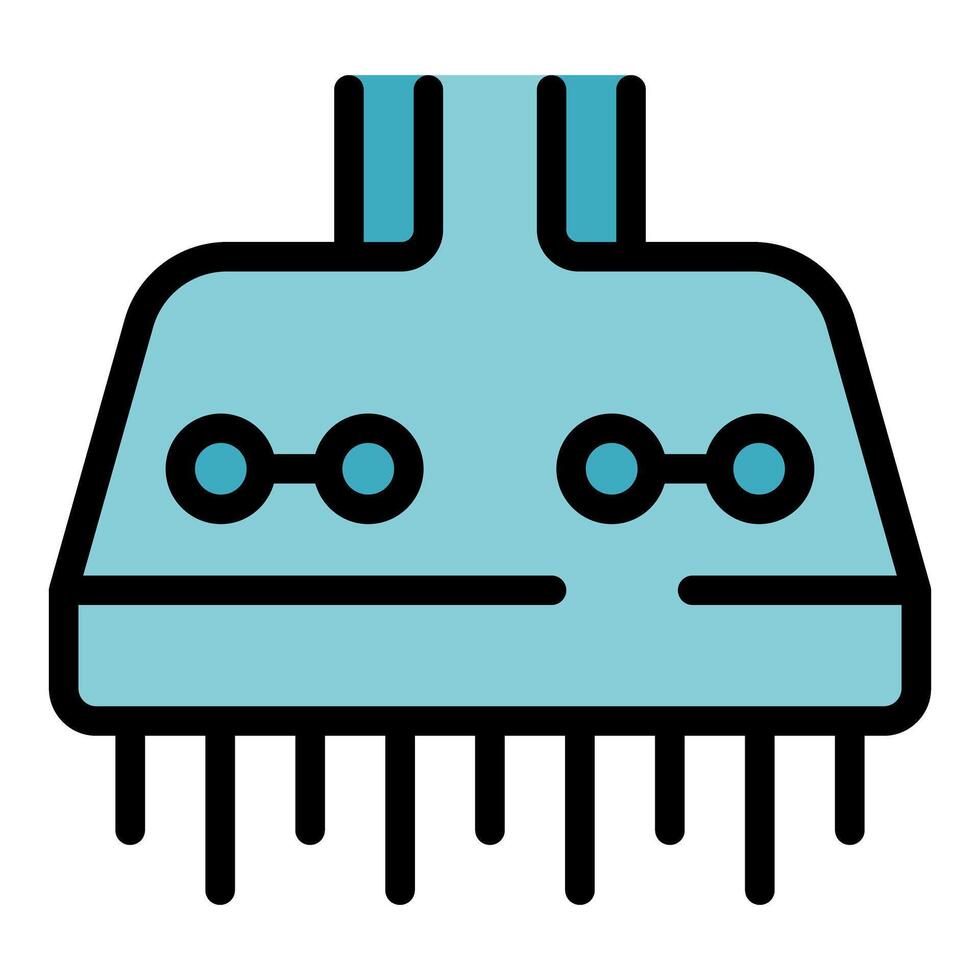 Semiconductor chip being programmed with information by engineer vector