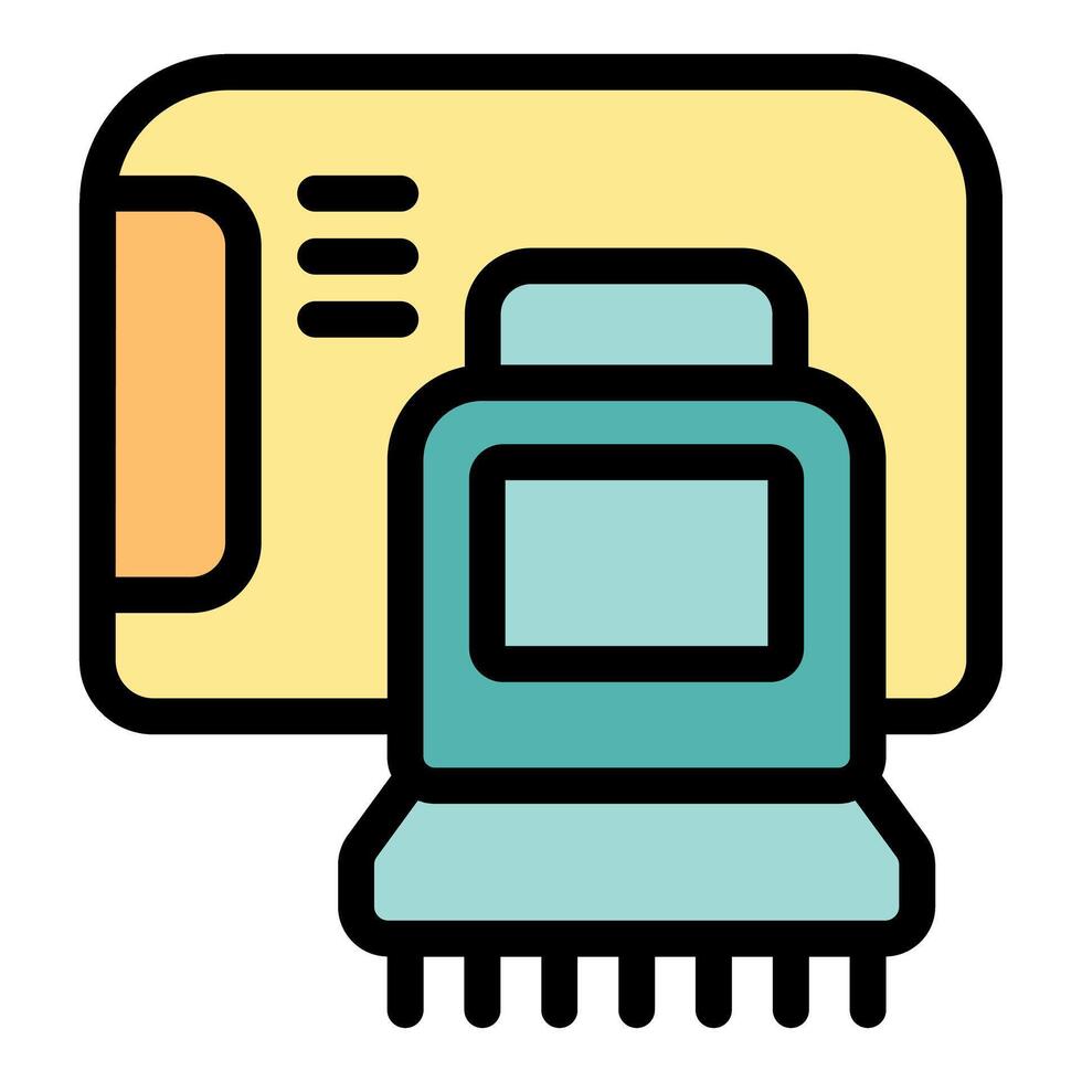Electric comb removing lice from a head louse treatment card icon vector