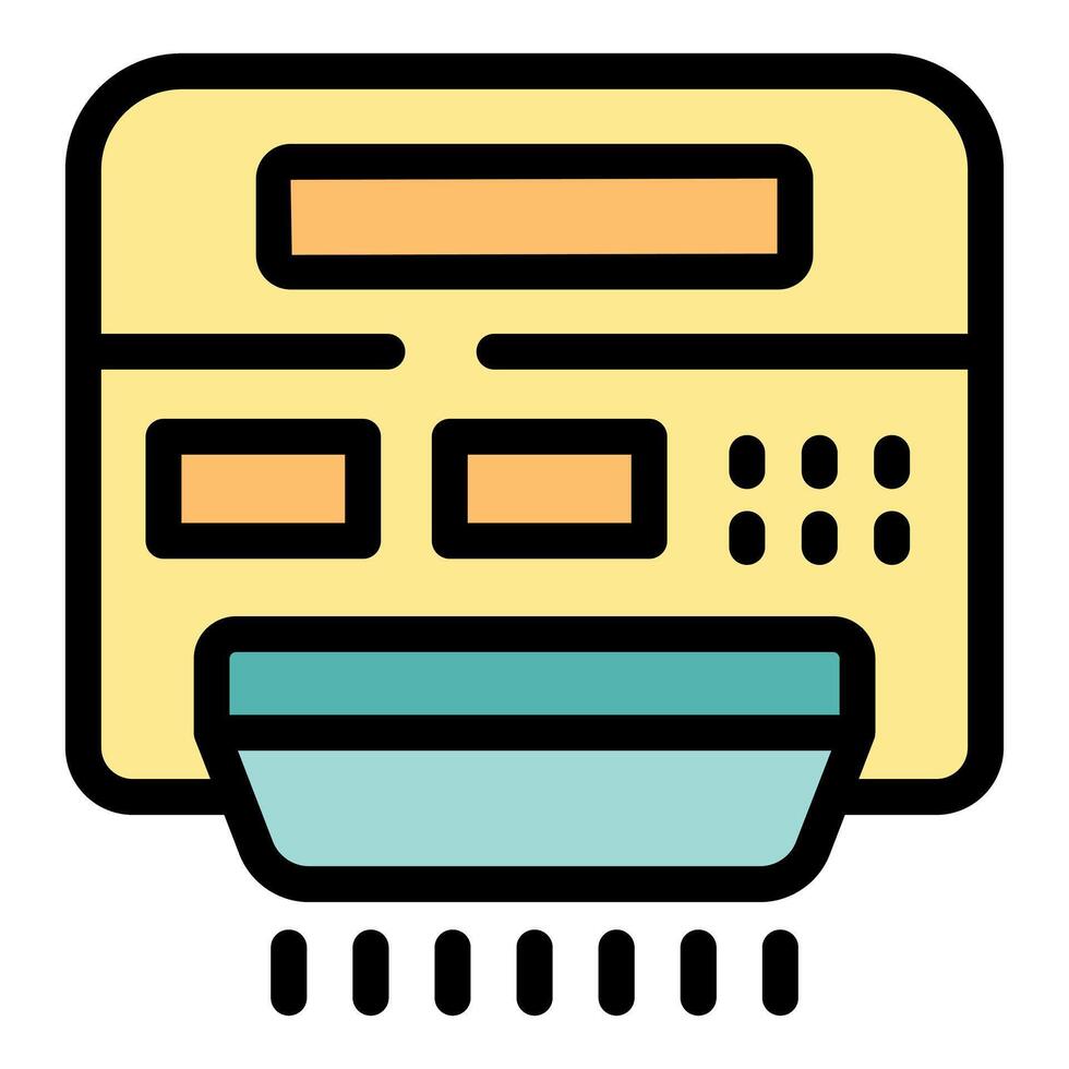 Air conditioner blowing cold air in the room vector
