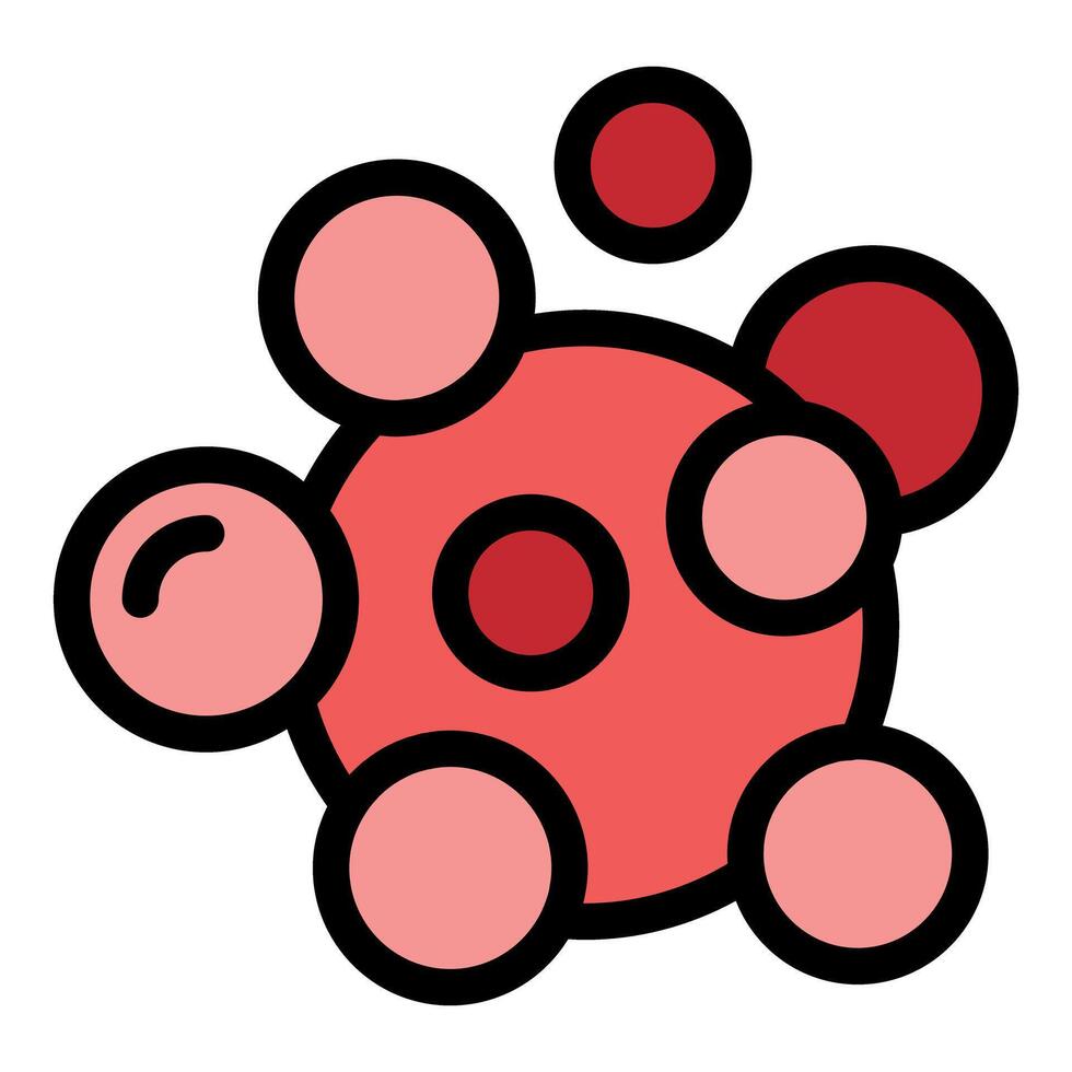 Red blood cell circulating through body vector