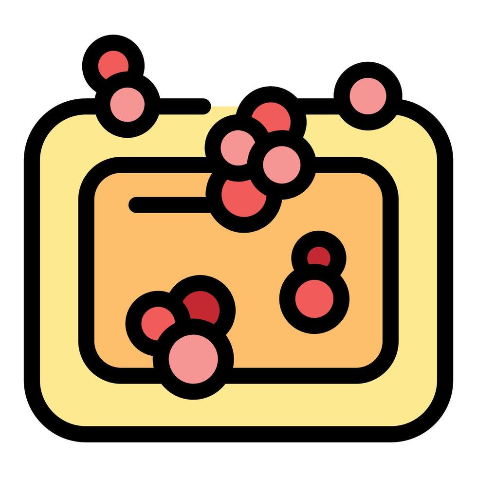 Petri dish with bacteria or cells being cultured in laboratory vector