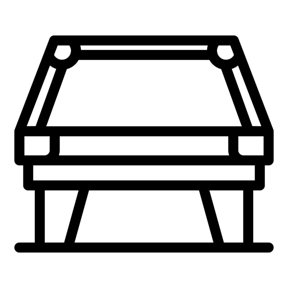 Empty billiard table waiting for players to start playing vector