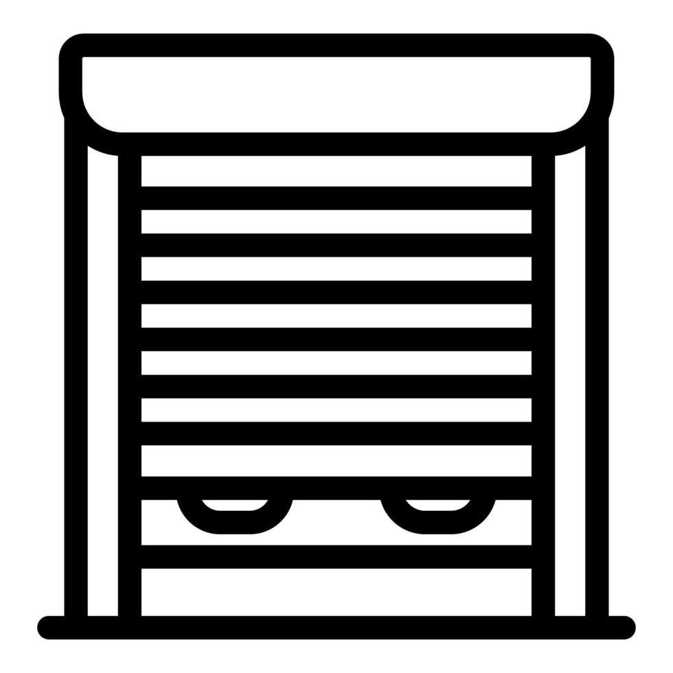 Protecting storefront with modern rolling shutter door vector