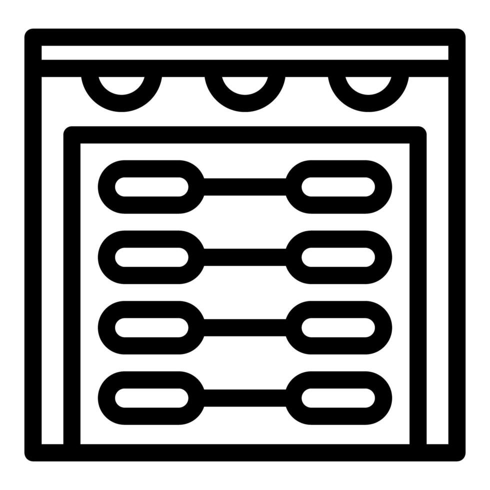 Abacus representing calculating and counting icon vector illustration