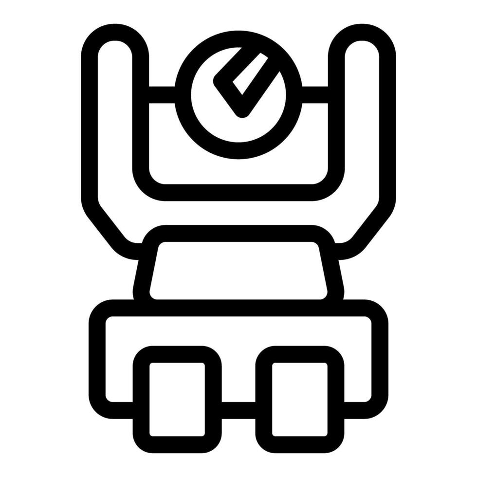 Concrete mixer truck building rotating drum icon symbol illustration vector