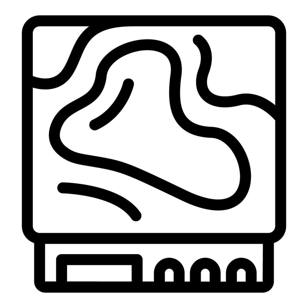 Electronic card showing abstract topography lines indicating height and depth vector