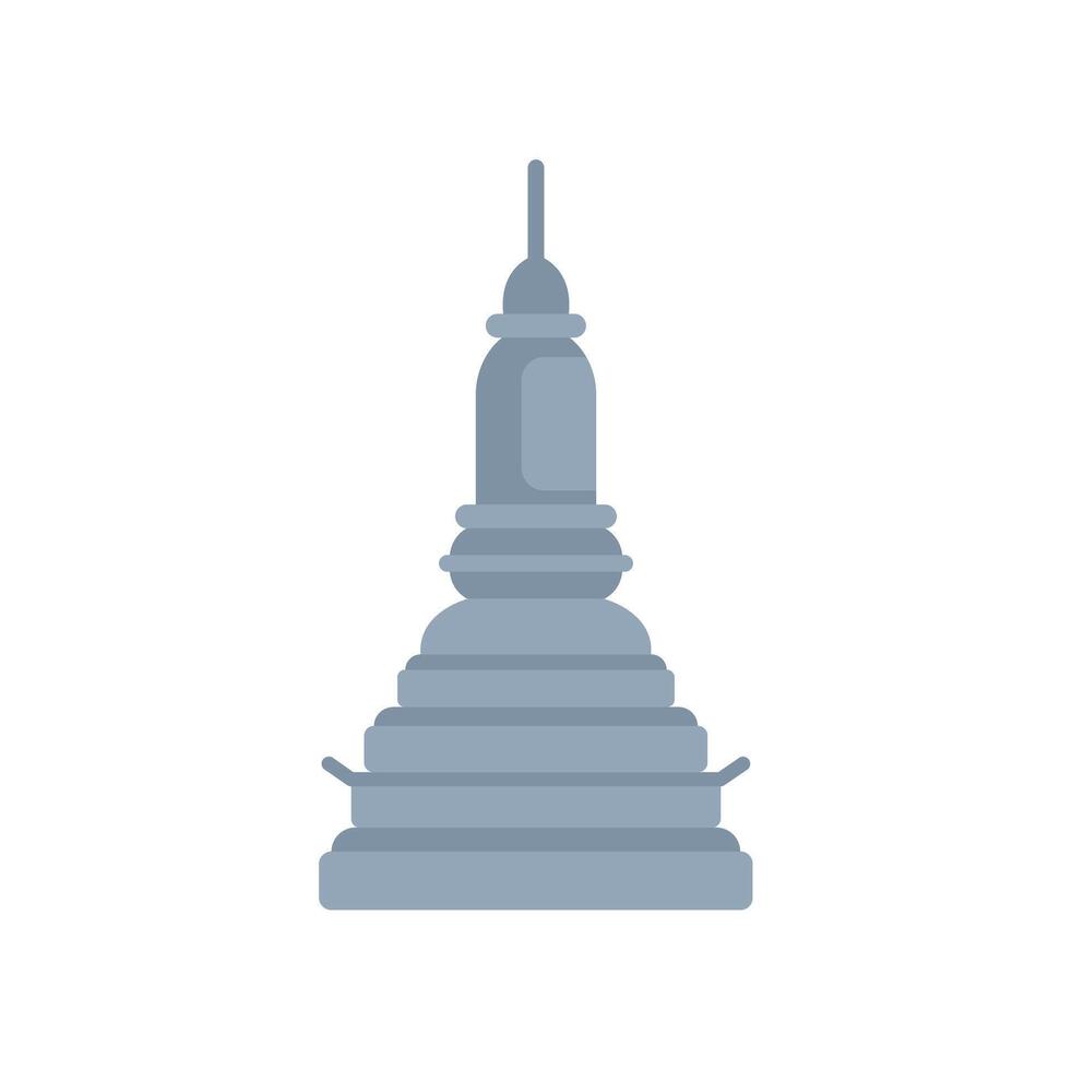 Buddhist stupa standing tall representing spirituality and peace vector