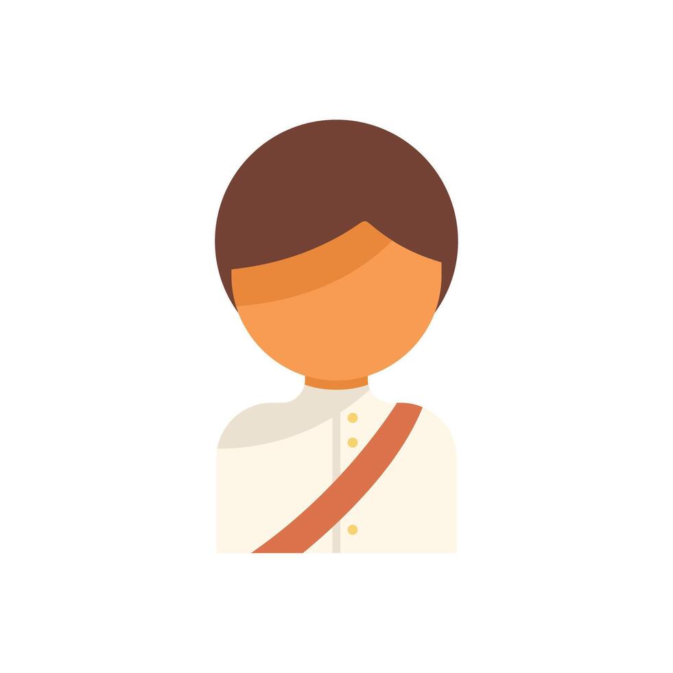Delivery man wearing uniform and shoulder bag is delivering a package vector