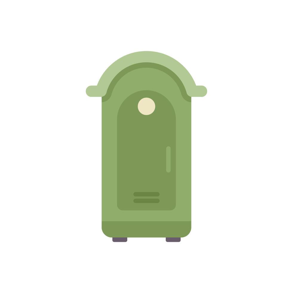 Green portable toilet for public events and construction sites vector