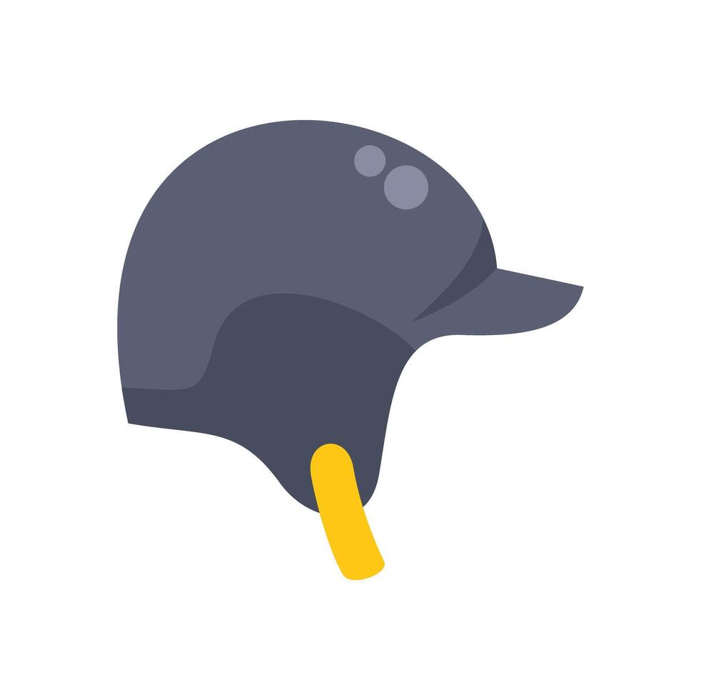 Gray safety helmet protecting head from injury on construction site vector