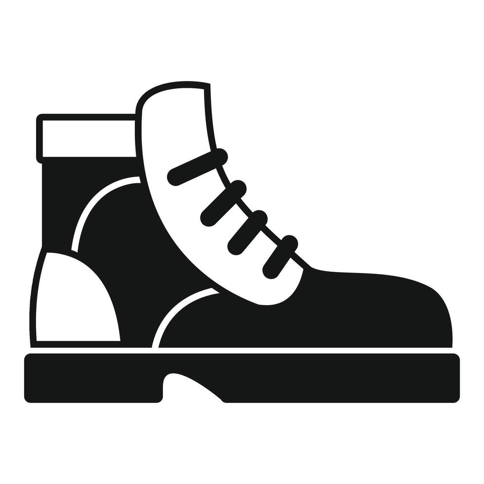 Hiking boot showing modern design and style for outdoor activities vector