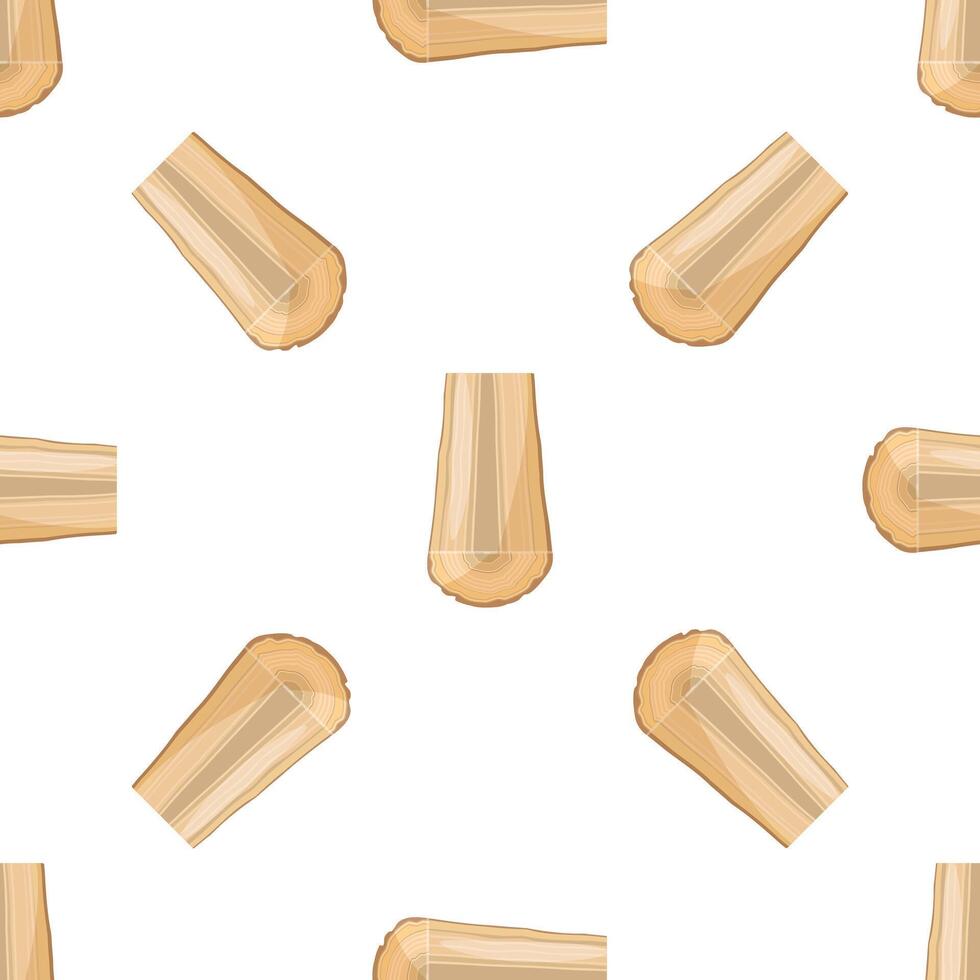 Seamless pattern of wooden logs creating a rustic or forestry themed backdrop vector