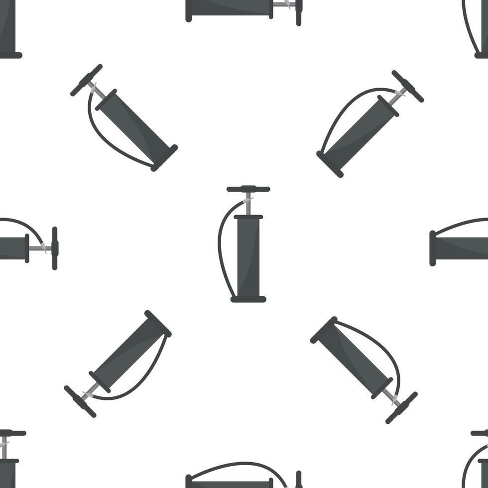 Hand air pump seamless pattern on white background vector