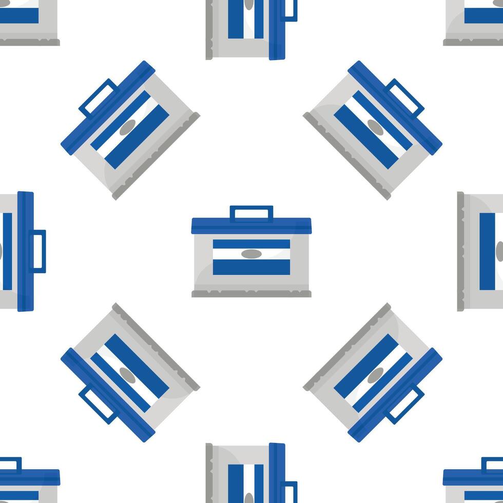 Ballot box pattern representing democratic elections and voting rights vector