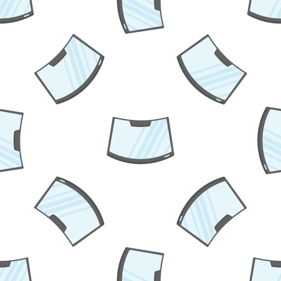 Windshield pattern showing multiple car front windows vector