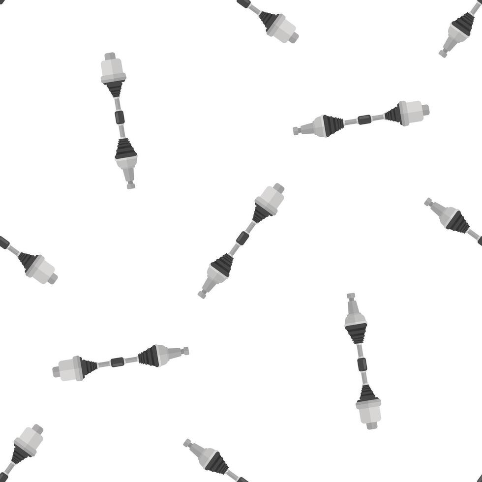 Constant velocity joint seamless pattern representing automotive transmission system vector
