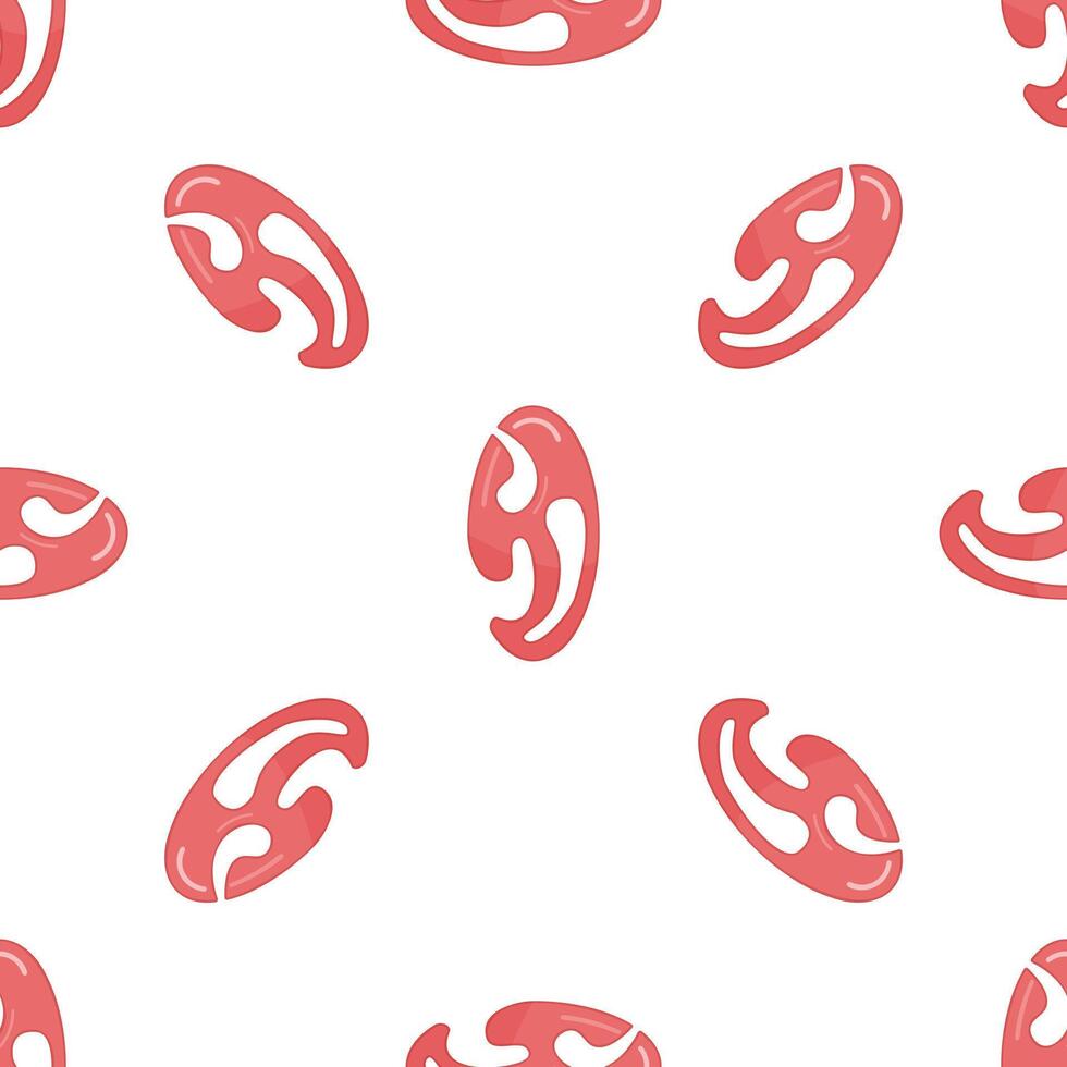 French curve creating seamless pattern on white background vector