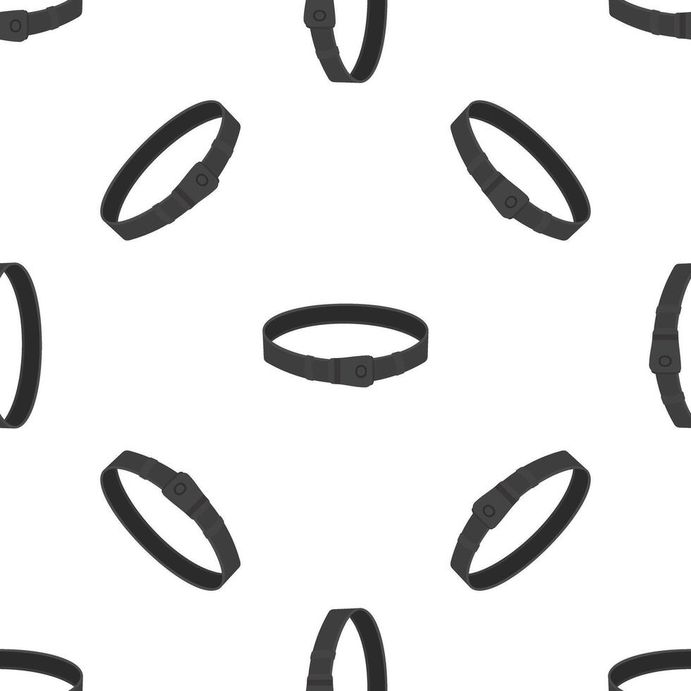 Seamless pattern of gray tactical belt on white background vector