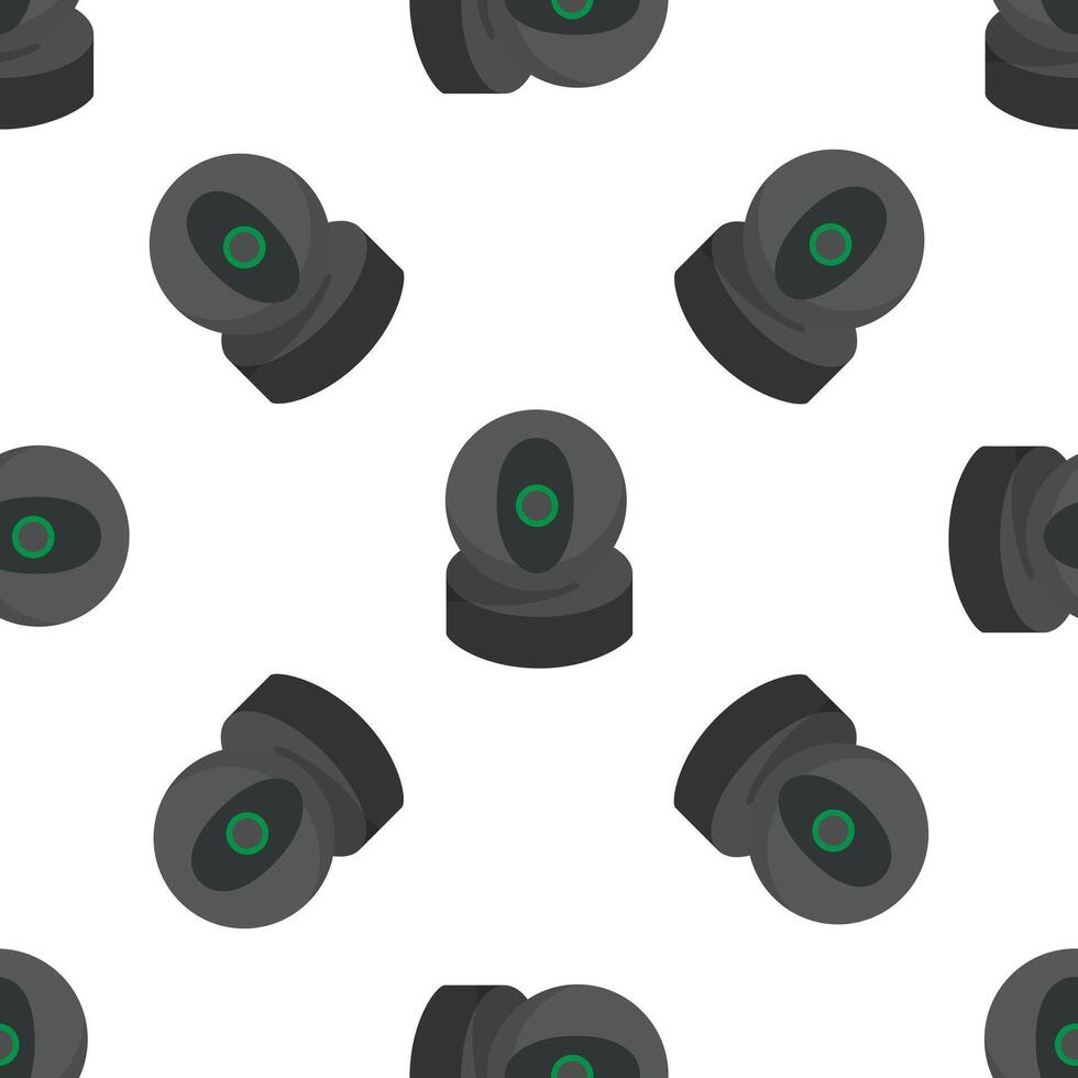 Security camera pattern providing surveillance and protection vector