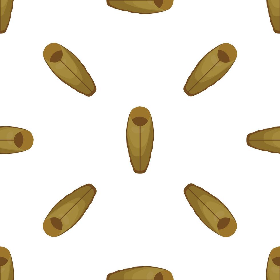 Sleeping bag seamless pattern on white background for camping and outdoor activities vector
