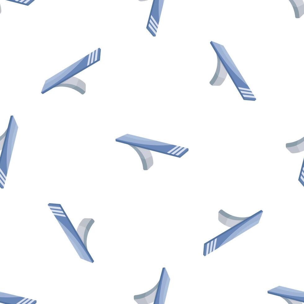 Springboard pattern representing diving and swimming pool activities vector