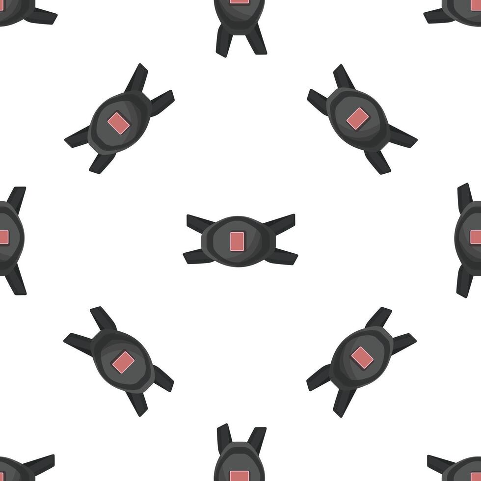 American football groin protector seamless pattern on white background vector