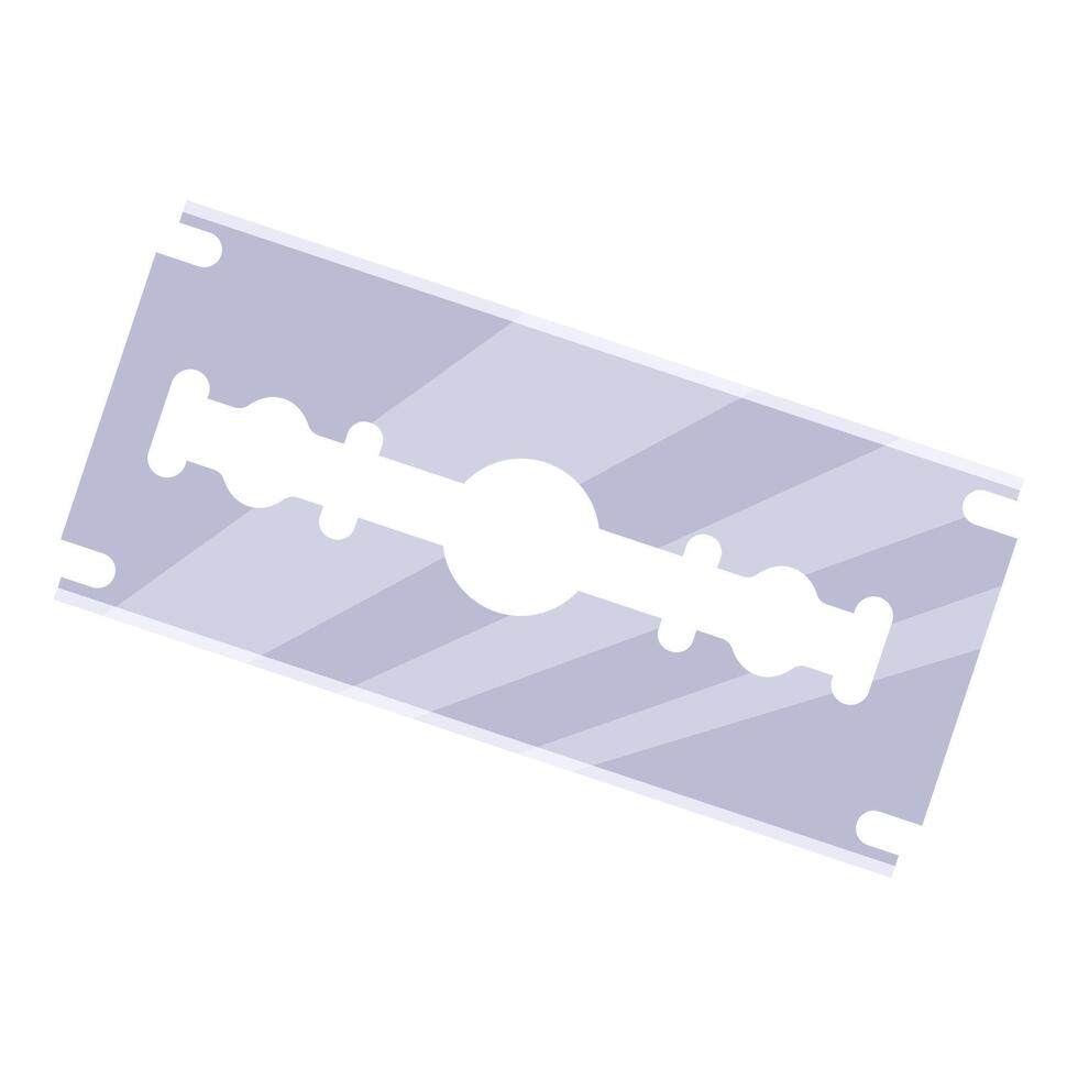 Sharp double edge razor blade for precise shaving vector
