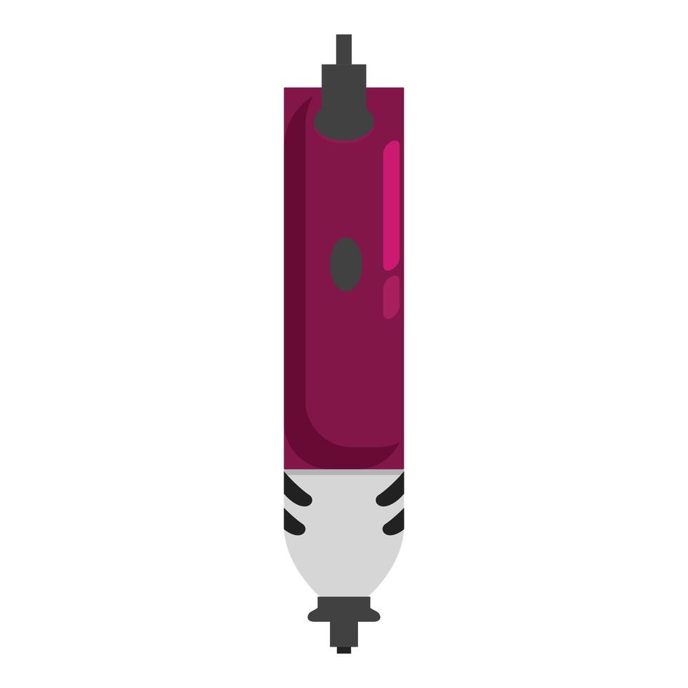 Electric pen shaped engraving tool for diy and professional crafting projects vector