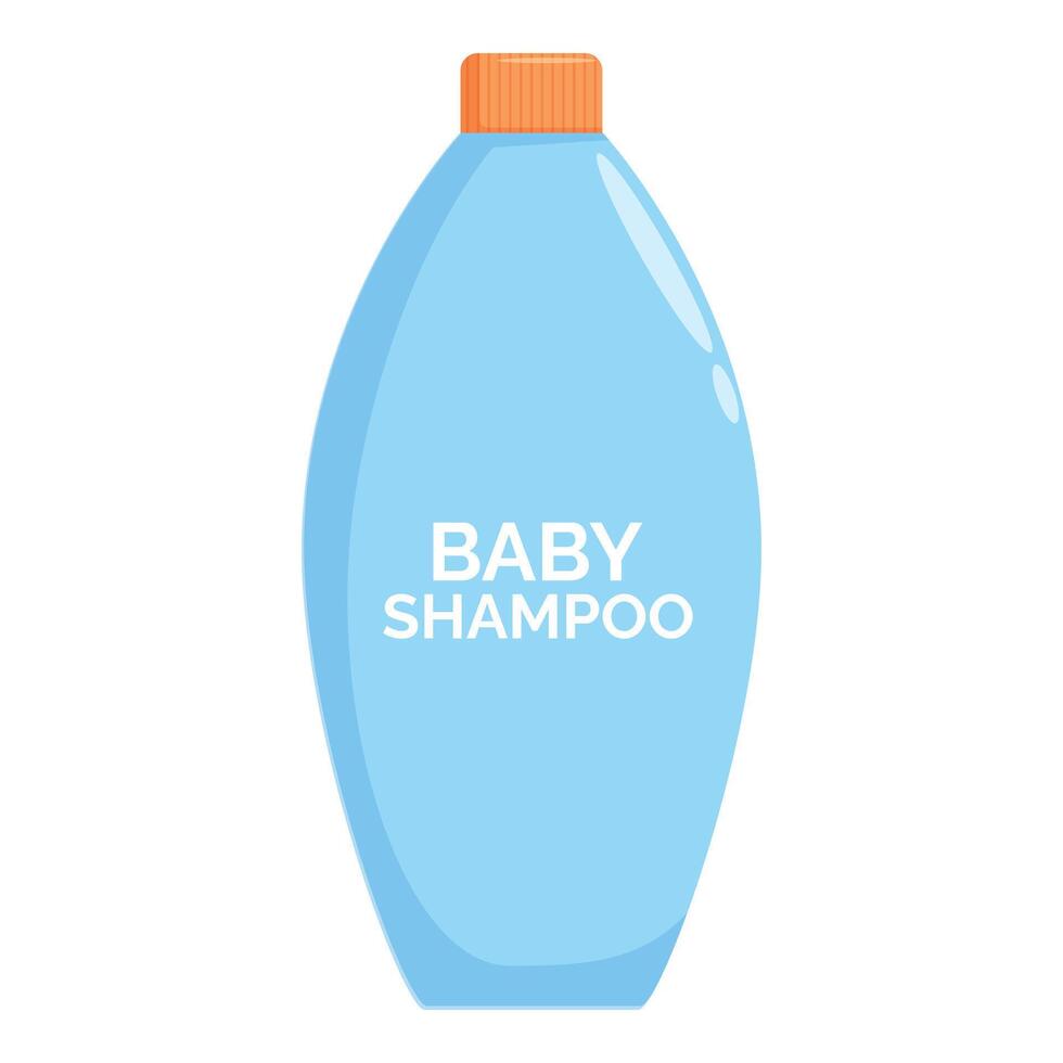 Baby shampoo bottle promoting hygiene and care for infants vector
