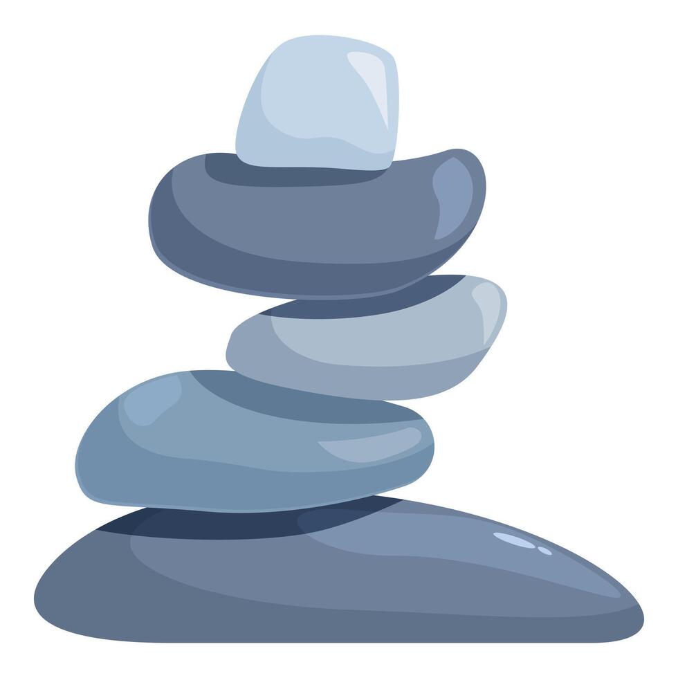 Stack of balancing stones representing harmony and balance vector
