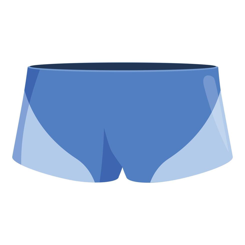 Blue running shorts isolated on white background for sports and fitness vector