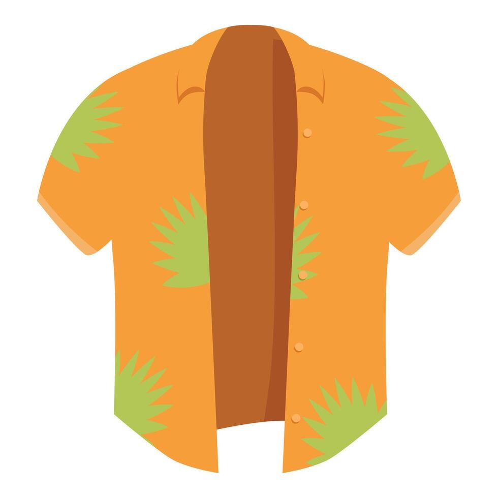 Hawaiian shirt displaying tropical vibes for summer vacation vector