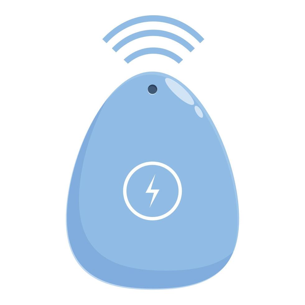 Wireless charger transmitting energy to device vector