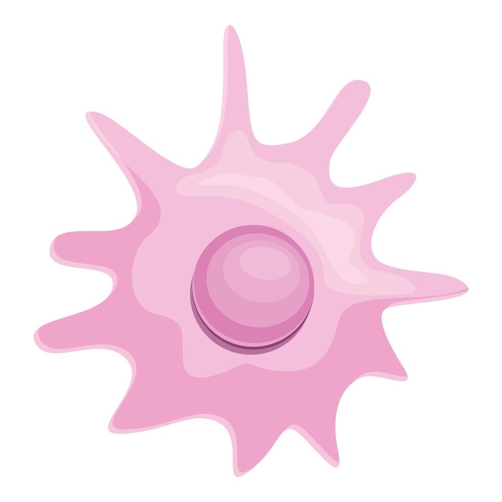 Ovum with irregular shape surrounded by corona radiata showing fertilization process vector