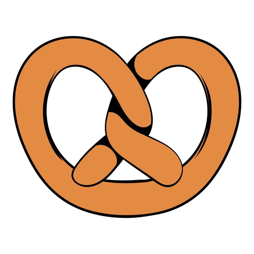 Freshly baked pretzel inviting you to indulge in its deliciousness vector