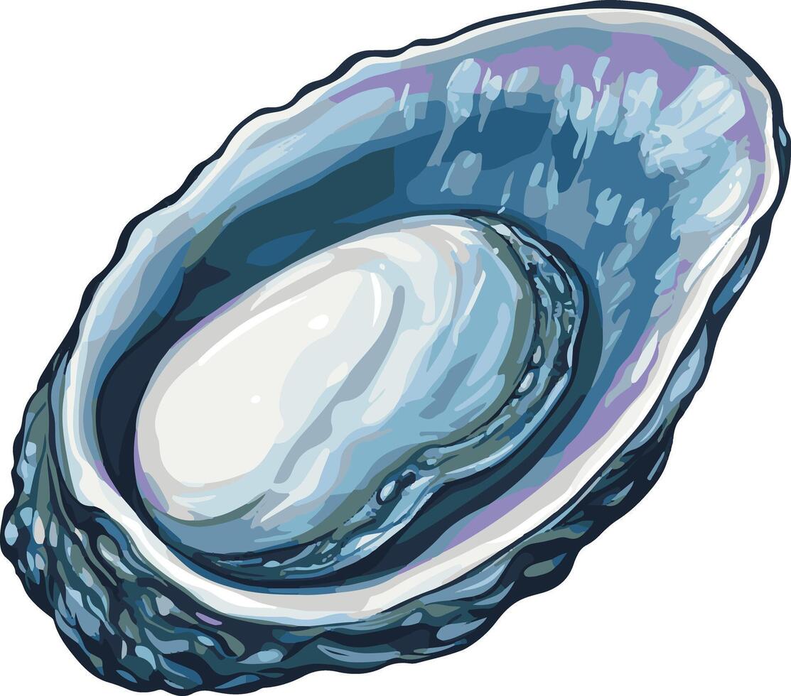 charming cute simple abalone clipart vector