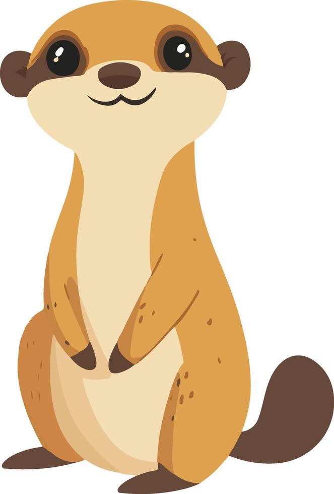 cute simple mammal clipart vector