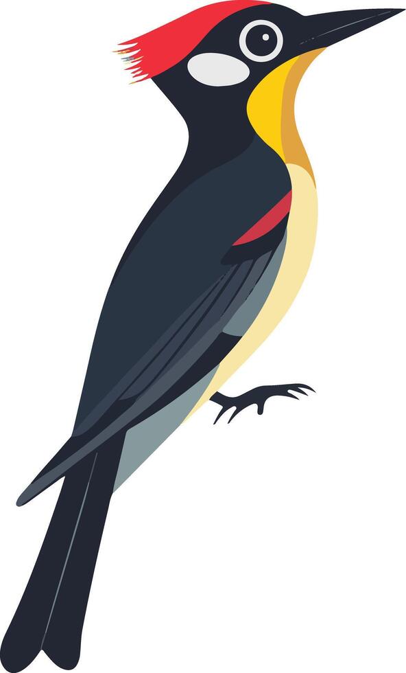 adorable cute simple oxpecker clipart vector