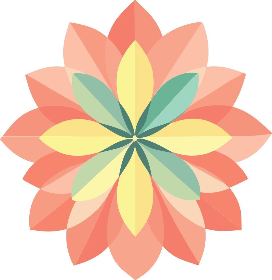 cute simple petal clipart vector