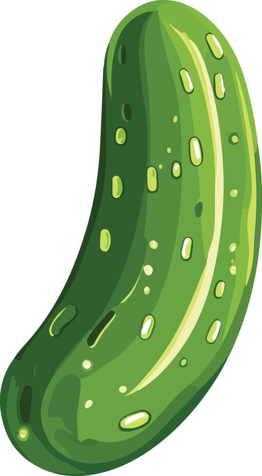 adorable cute simple pickle clipart vector