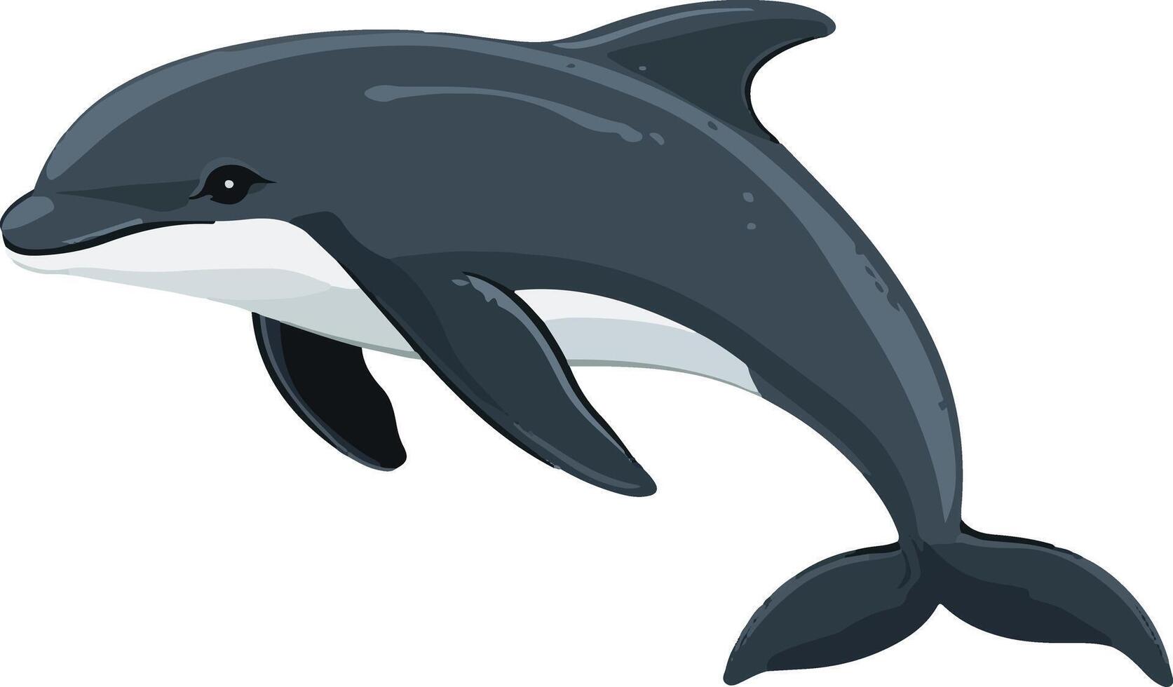 adorable cute simple porpoise clipart vector