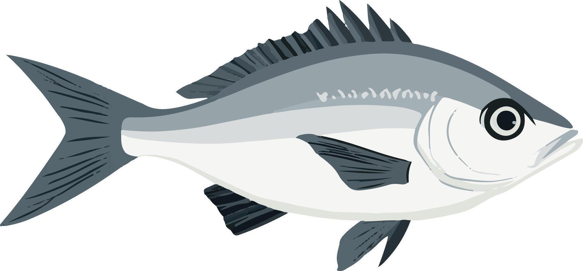 sweet cute simple snapper clipart vector